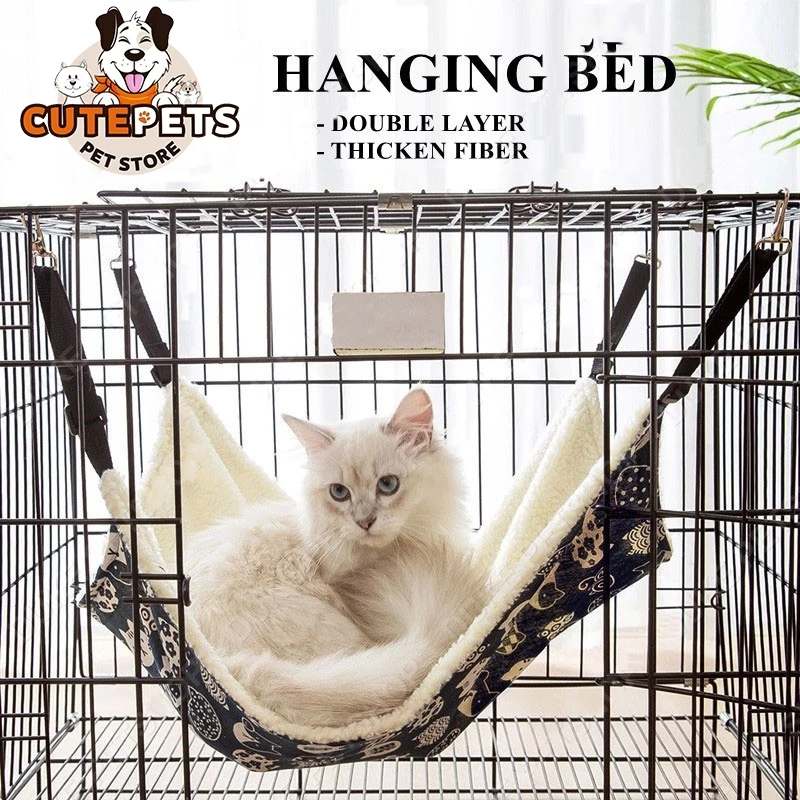 54% OFF Cat hammock Hanging strong pile warm cat carrier swing basket wool cotton