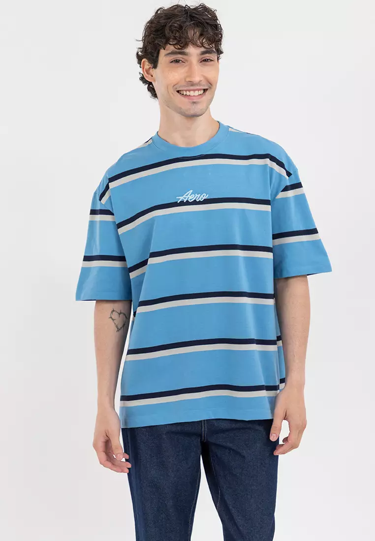 50% OFF Aeropostale Men's Striped Loose Tee