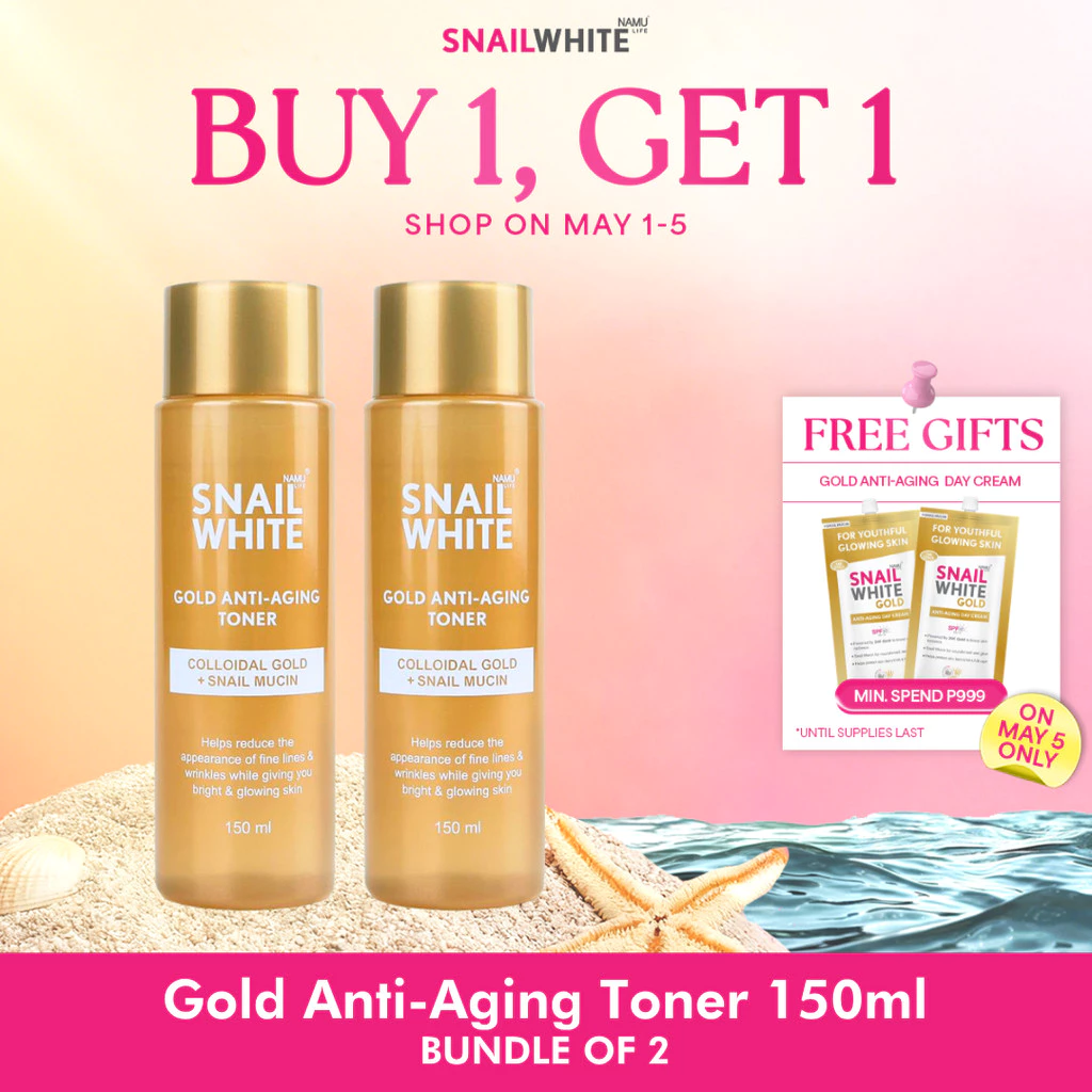 40% OFF SNAILWHITE Gold Anti-Aging Toner 150mL Bundle of 2