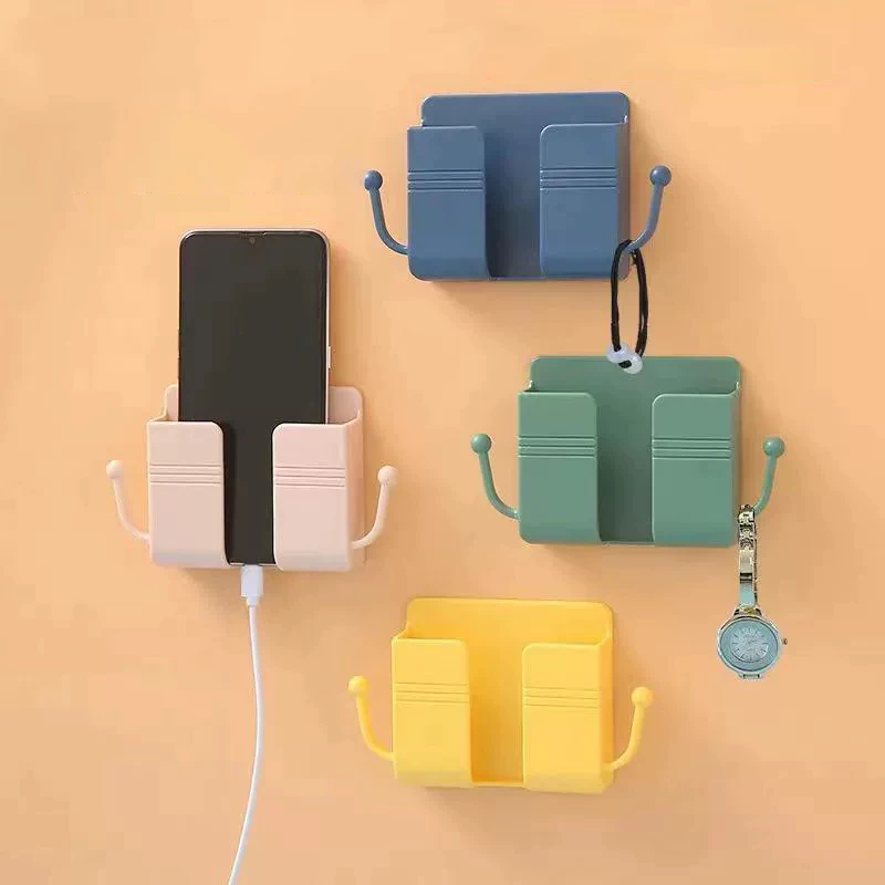 73% OFF Self-Adhesive Wall Phone Holder and Storage Rack - Multiple Use