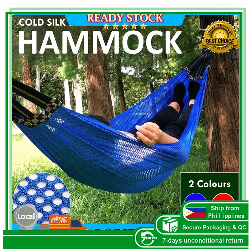 79% OFF Duyan Ice silk Hammock 120KG Camping Hiking Outdoor Foldable Hammock Travel Hammock with Storage Bag Outdoor Foldable Hammock Travel Hammock