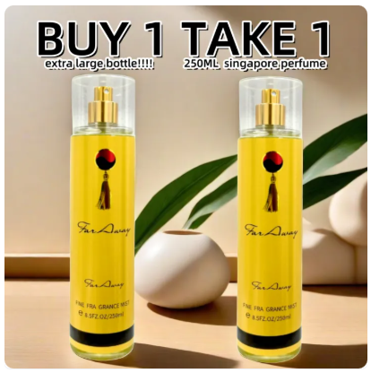 43% OFF 【BUY 1 TAKE 1】Singapore Perfume Far Away Perfume Body Mist Long Lasting Fragrance Suitable for Men and Women 250 ML