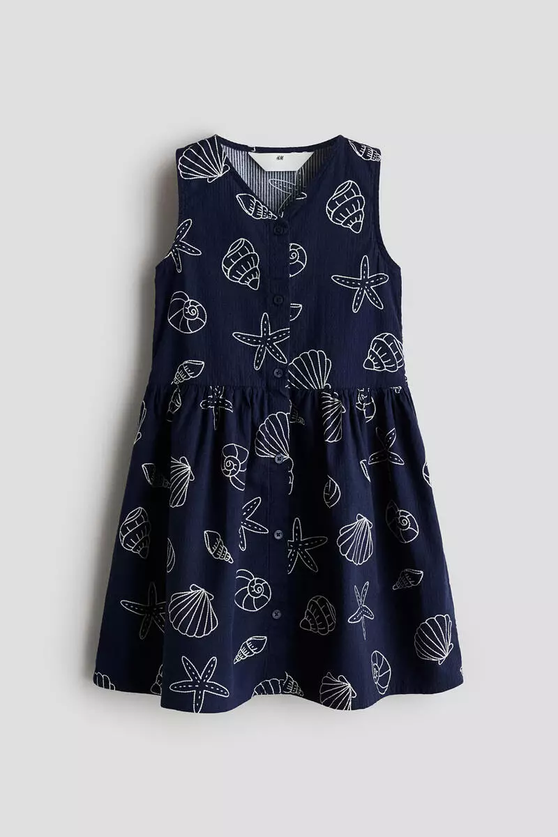 10% OFF H&M Patterned seersucker dress