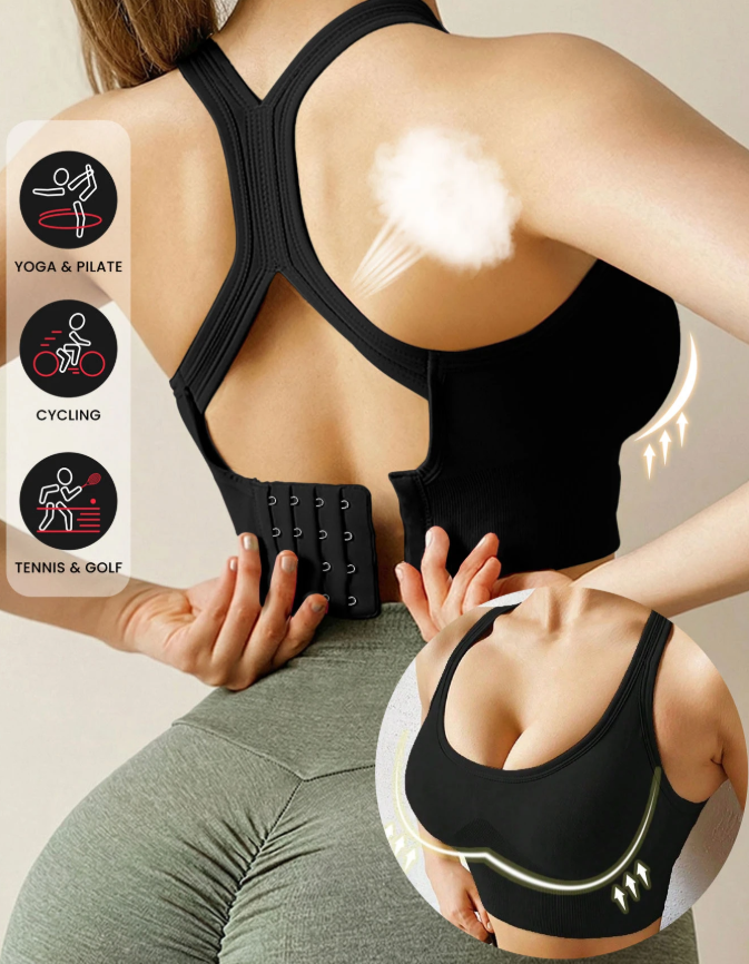 10% OFF Yoga Sports Bra Wireless Gym Tops Underwear Cross Top Sports Tank Push Up Bras Hockproof Running Lingerie Black Spring