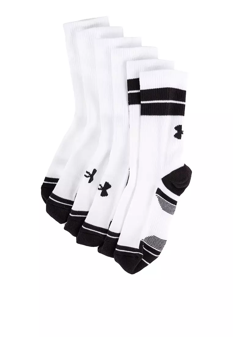 34% OFF 3-Pair Perf Tech Nov Crew Socks