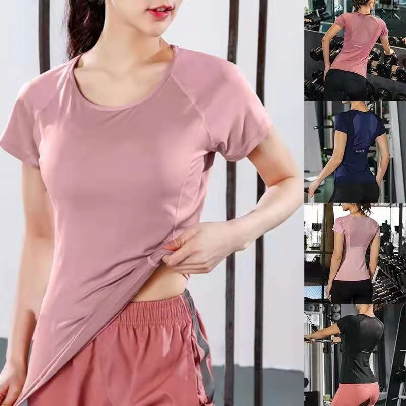 51% OFF Women's Sports Drifit T-Shirts Short Sleeve Athletic Dry Fit Shirt For Women Running Yoga 1688