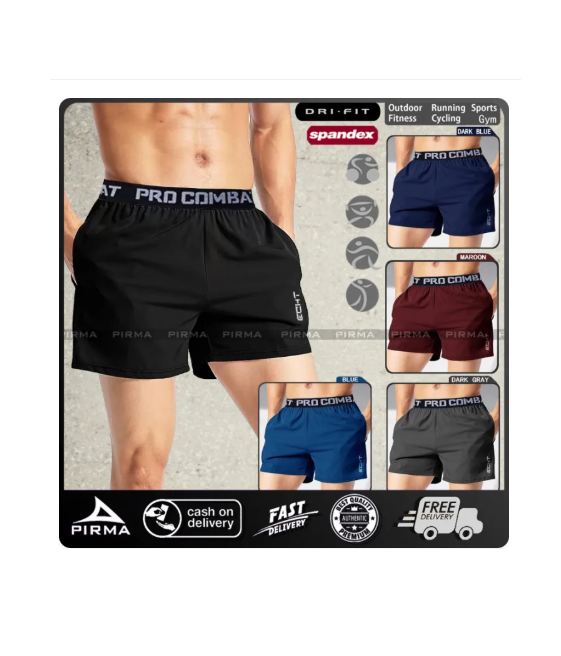 79% OFF PRO COMBAT Running Shorts Sports Crossfit Shorts Quick Dry Training Exercise Joggers Gym Shorts