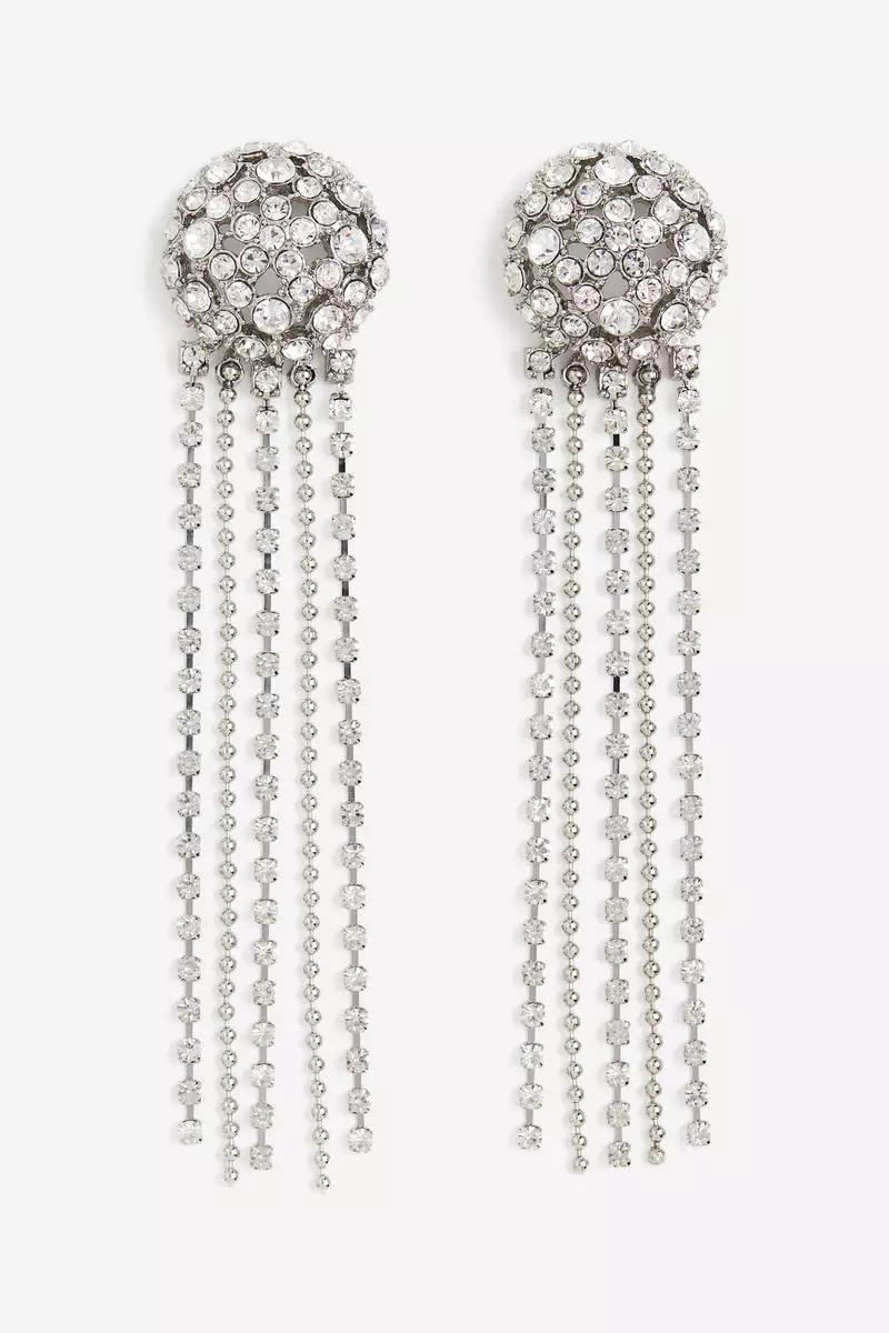 67% OFF Long rhinestone earrings