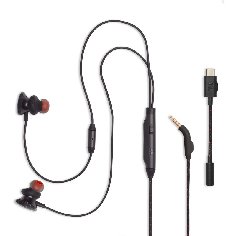 10% OFF JBL Quantum 50C Wired 3.5mm In-Ear / 8.6mm driver / Twist-lock / In-line microphone / Type-C Dongle