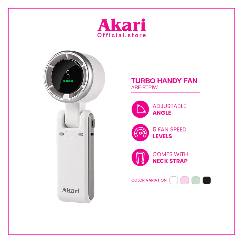 55% OFF Akari Rechargeable Portable Turbo Handy Fan (ARF-RTF1)