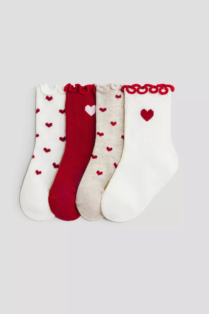 10% OFF 4-pack overlocked socks