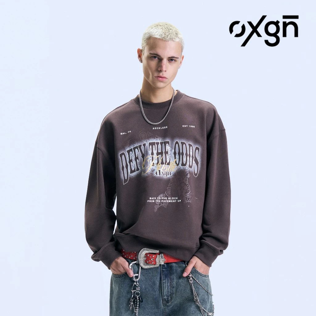 35% OFF OXGN Defy The Odds Graphic Pullover For Men