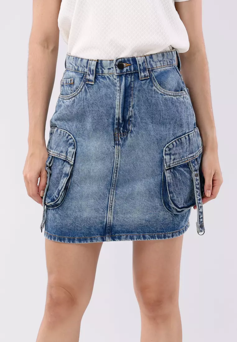 74% OFF Mini Cargo Skirt Ladies
