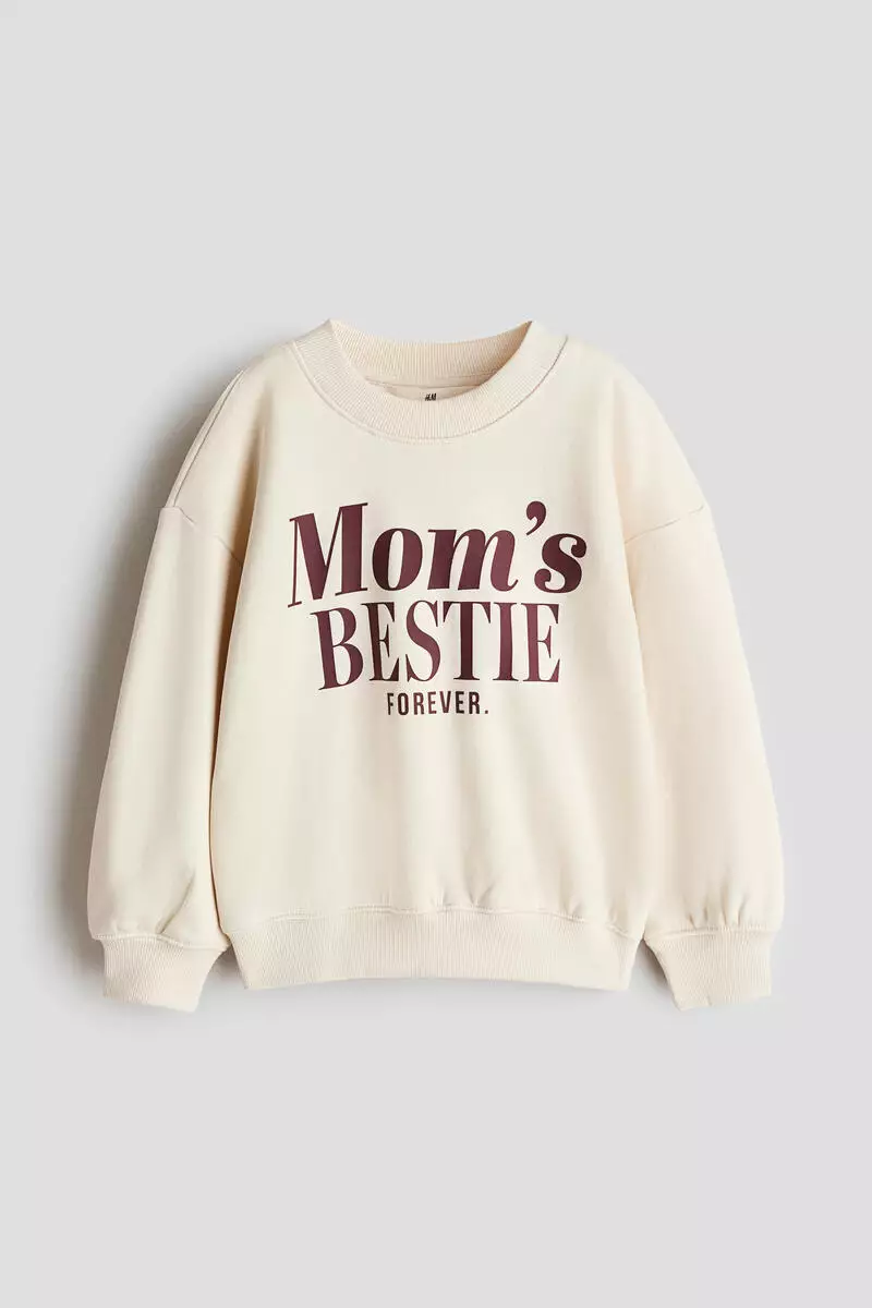 10% OFF Print-motif brushed-inside sweatshirt