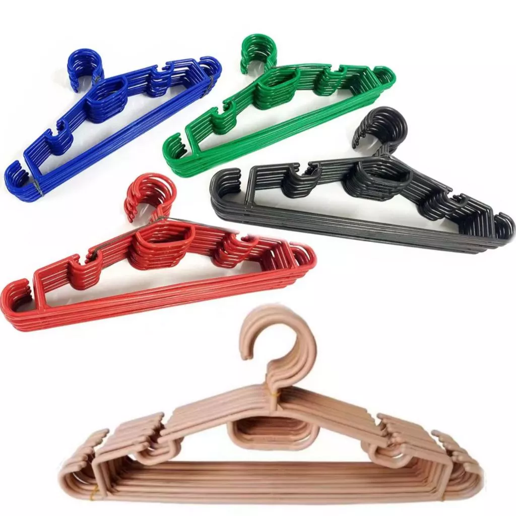 4% OFF 36PCS Plastic Adult Hangers Round Concave and Convex Design Anti-shoulder Drop