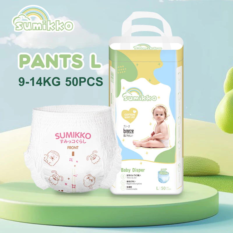 53% OFF SUMIKKO Pull-up Pants 50PCS Baby diapers All size diaper for baby Large Size Medium S M L XL XXL XXXL Tape