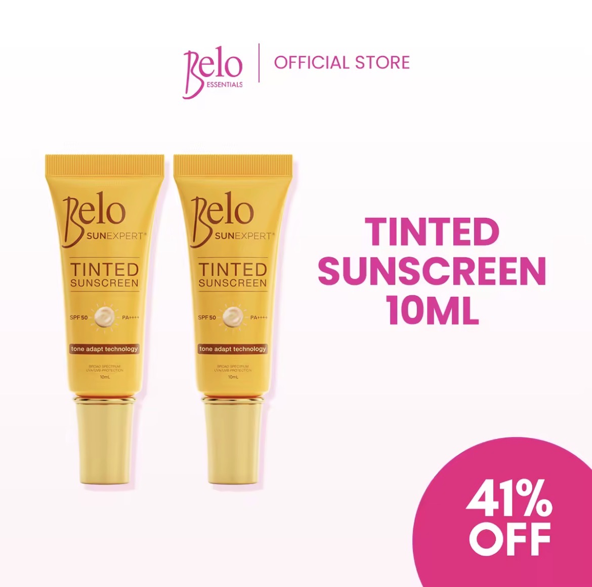 41%OFF Belo SunExpert Tinted Sunscreen SPF50 PA++++ 10ml 2-pc for 199