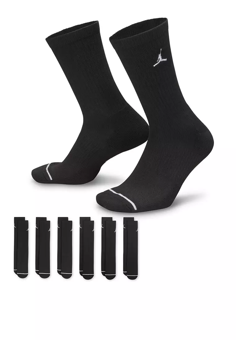 44% OFF Everyday Cushioned Crew Socks (6 Pairs)