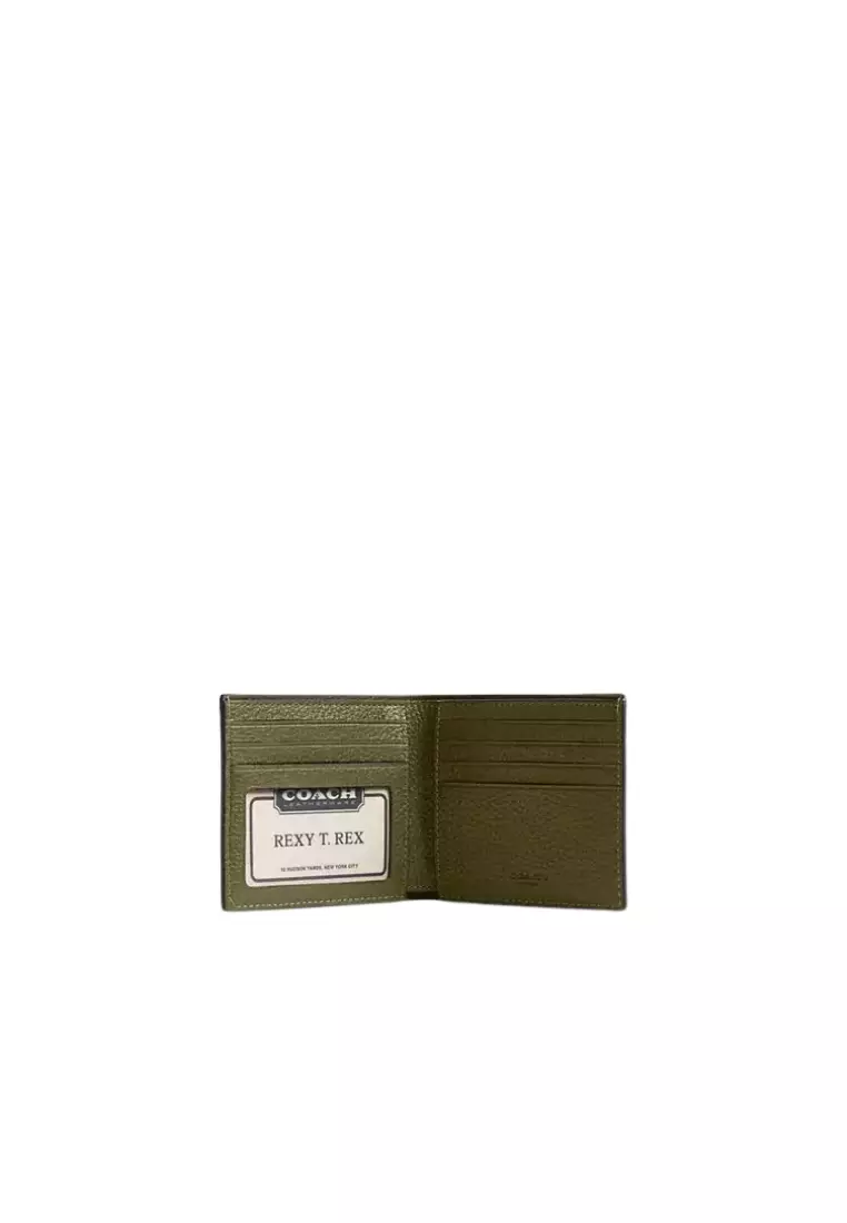 64% OFF Coach ID Billfold Wallet In Olive CFG61