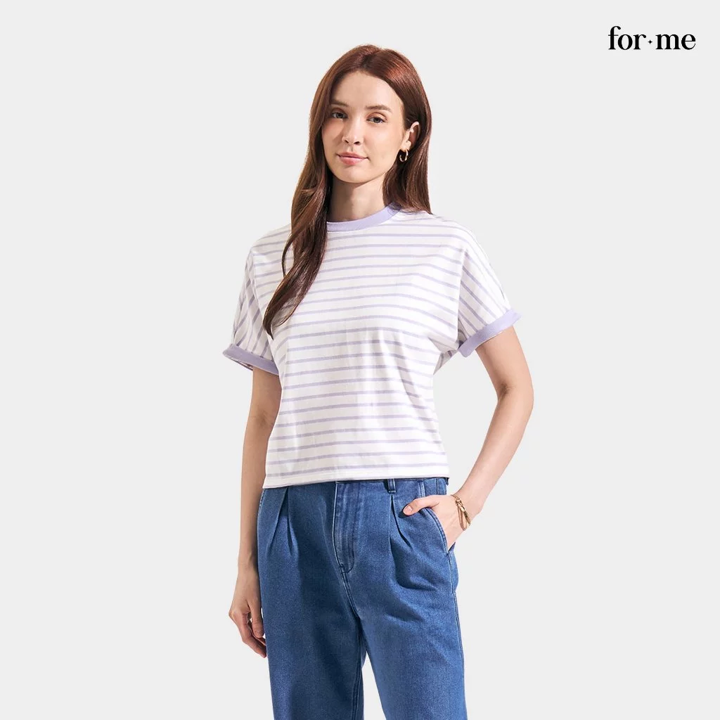 30% OFF ForMe Striped Tee T-Shirt For Women