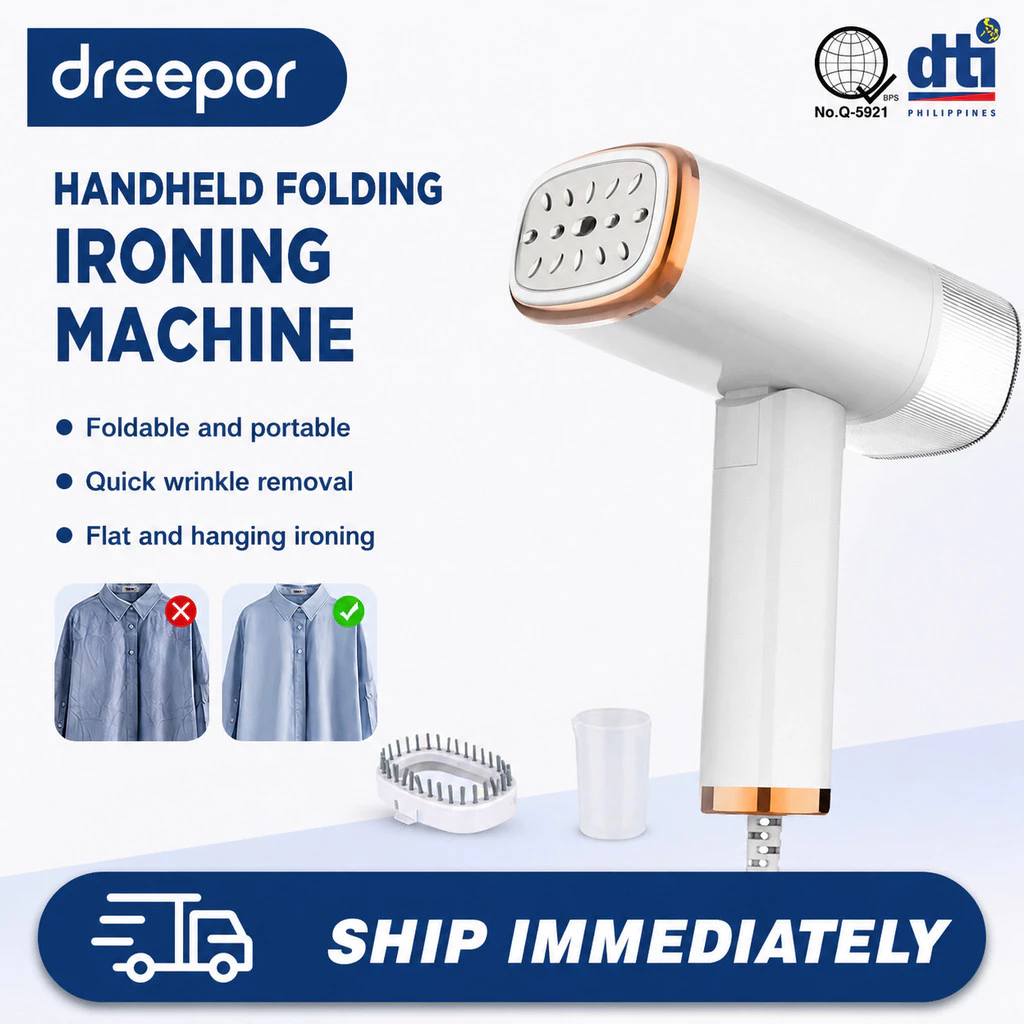 63% OFF Dreepor Garment Ironing Machine Handheld Steam Iron Clothes Steamer Electric Steam Iron Foldable