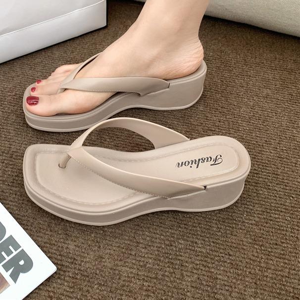35% OFF Kabrina New Summer Thick-Sole Flip-Flops Sandals For Women(add Two size bigger)