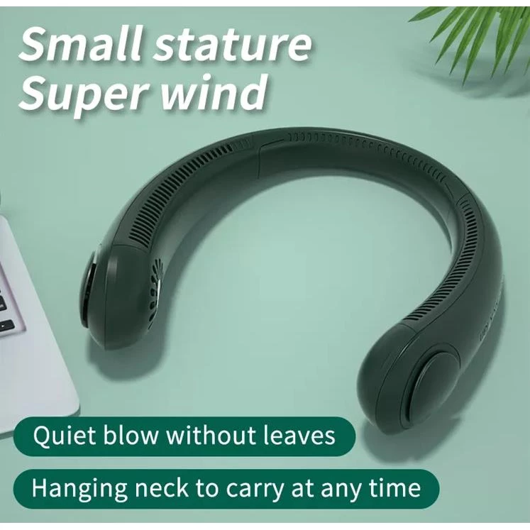 57% OFF HomeCare USB Rechargeable Fan Mini Cooling Bladeless Mute Neck Fan