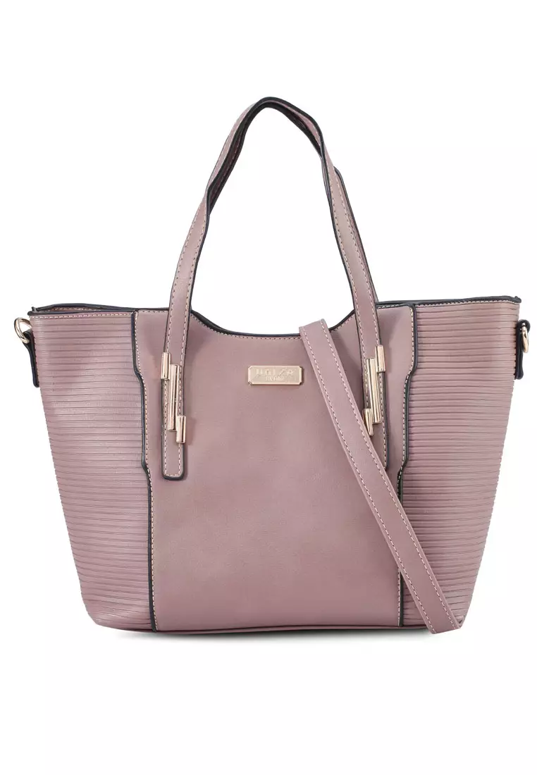 62% OFF Debossed Convertible Top Handle Bag