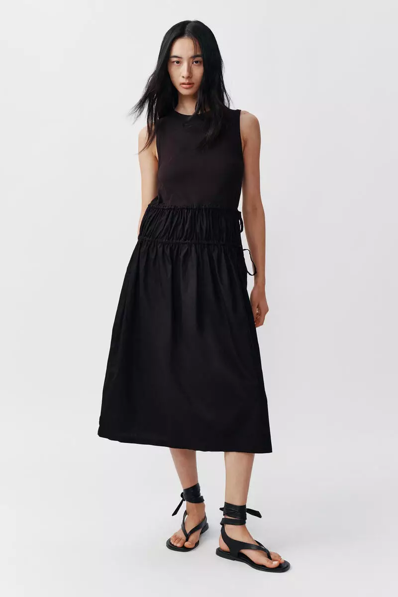 55% OFF H&M Drawstring-detail midi dress