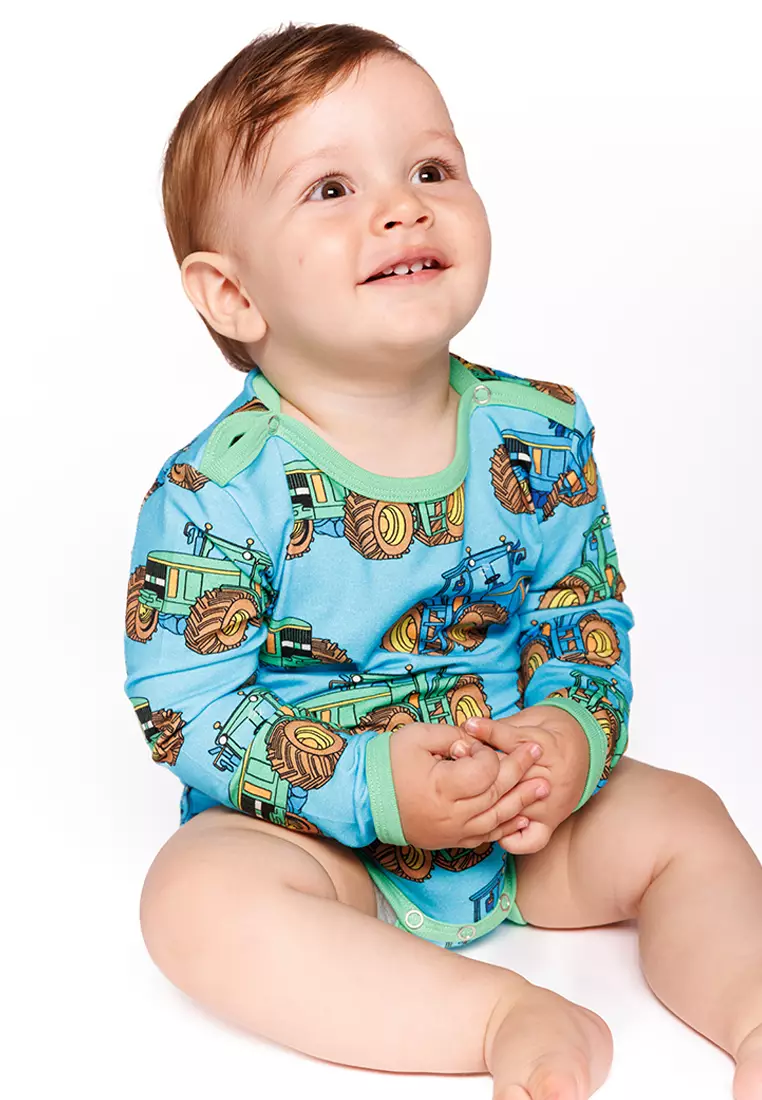 25% OFF Smafolk Long-sleeved baby body with tractors