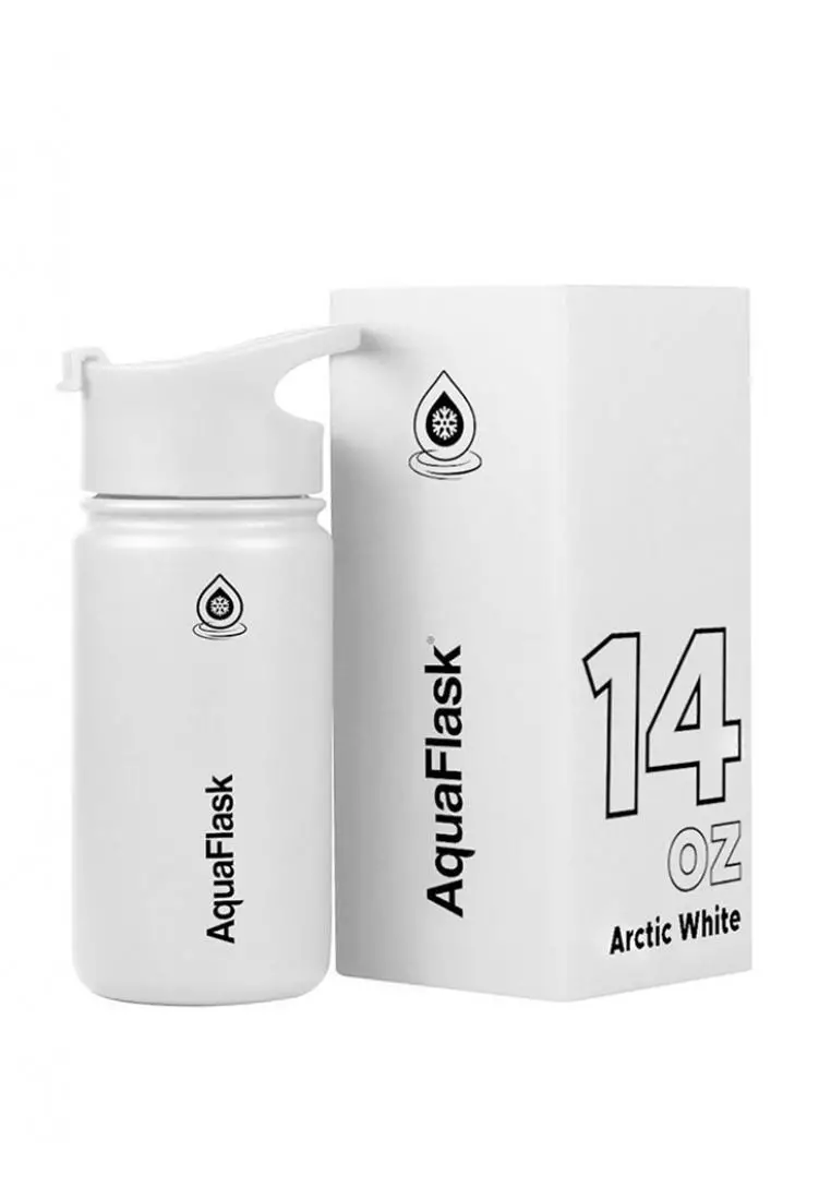 69% OFF 14oz (V2) Wide Mouth Water Bottle Arctic White