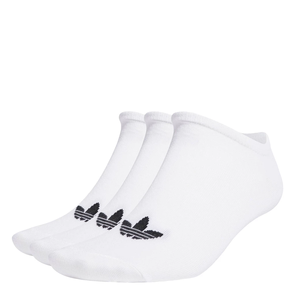 50% OFF adidas Lifestyle TREFOIL LINER SOCKS - 3 PAIRS Unisex White S20273