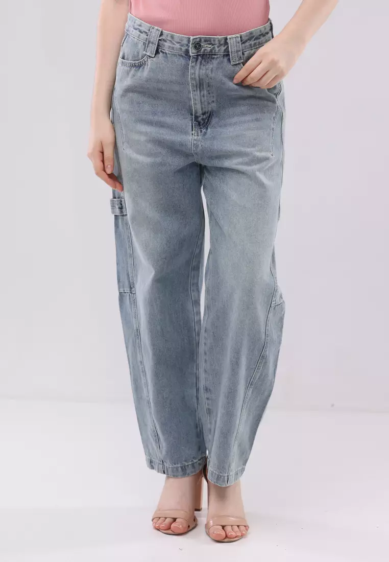 59% OFF Crissa Barrel Jeans
