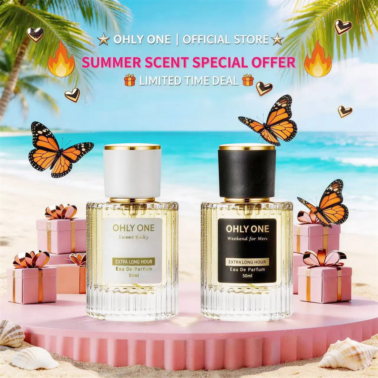 62% OFF OHLY ONE Limited Edition Long-Lasting Fragrance 50ML - Unisex Sweet Baby & Weekend for Men Perfect for Everyday Use & Gift Idea Extra Long Hour Parfume