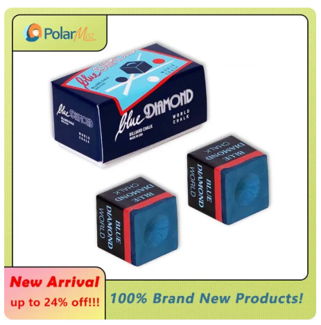 26% OFF 2Pcs Blue Diamond Billiard Chalk Original Pool Cue Chalk Tisa ng tako ng bilyaran Billiard Supplies