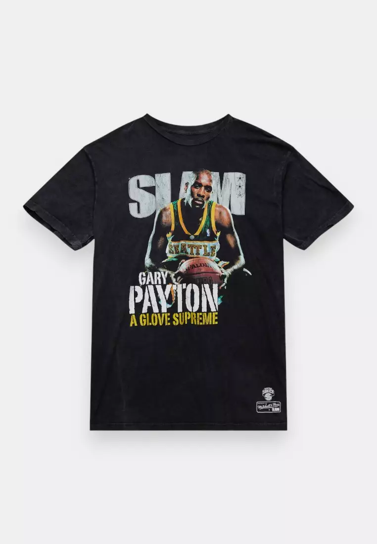 50% OFF Mitchell & Ness Slam Tee Gary Payton Seattle Super Sonics