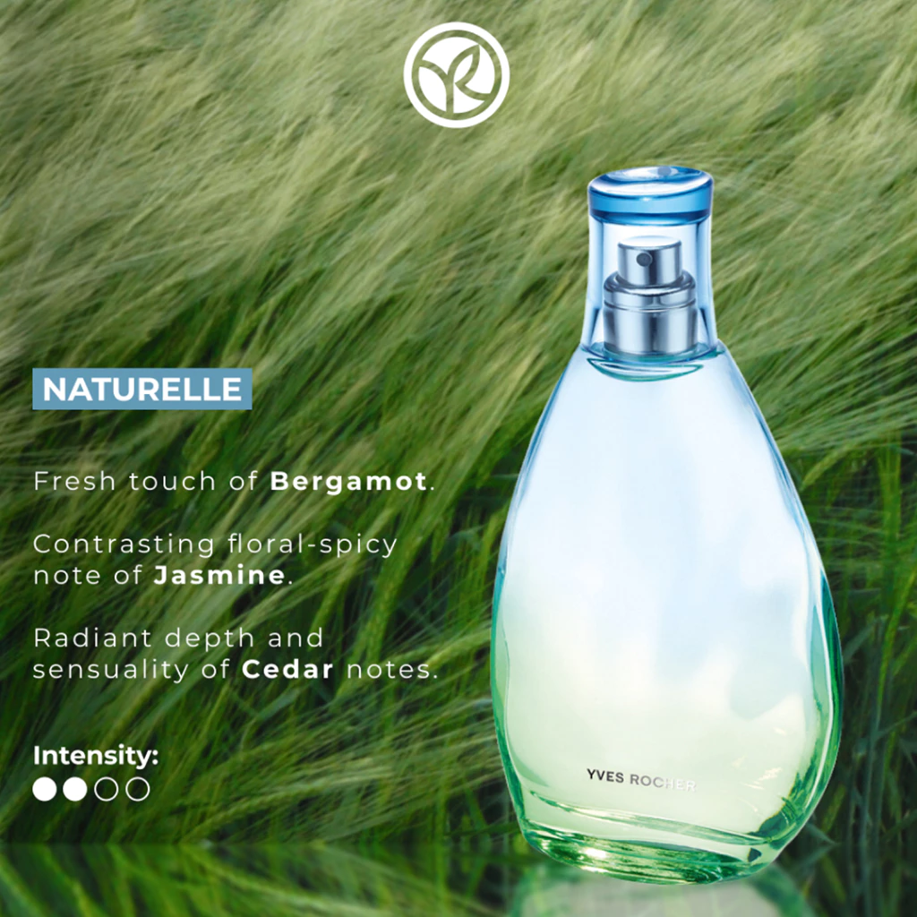 31% OFF Yves Rocher Naturelle Eau de Toilette EDT - 75ml Fresh Floral Green Fragrance for Men & Women