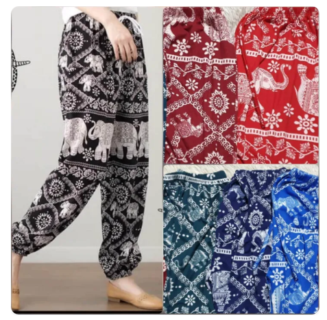 39% OFF Elephant Thailand Print Jogger Sweat Pants for Women