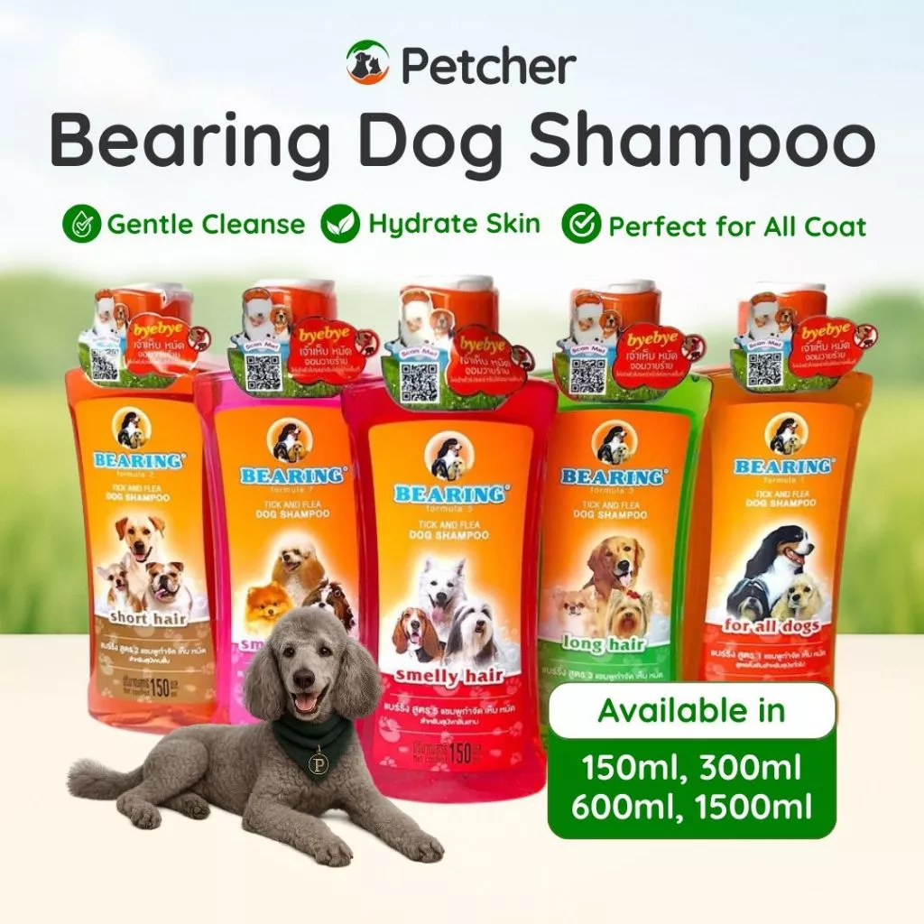 36% OFF Bearing Tick and Flea Dog Shampoo with Refreshing Scent for All Dog Breeds