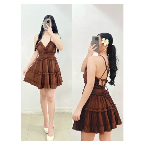 46% OFF BEEYA SUMMER DRESS RUFFLES BACKLESS
