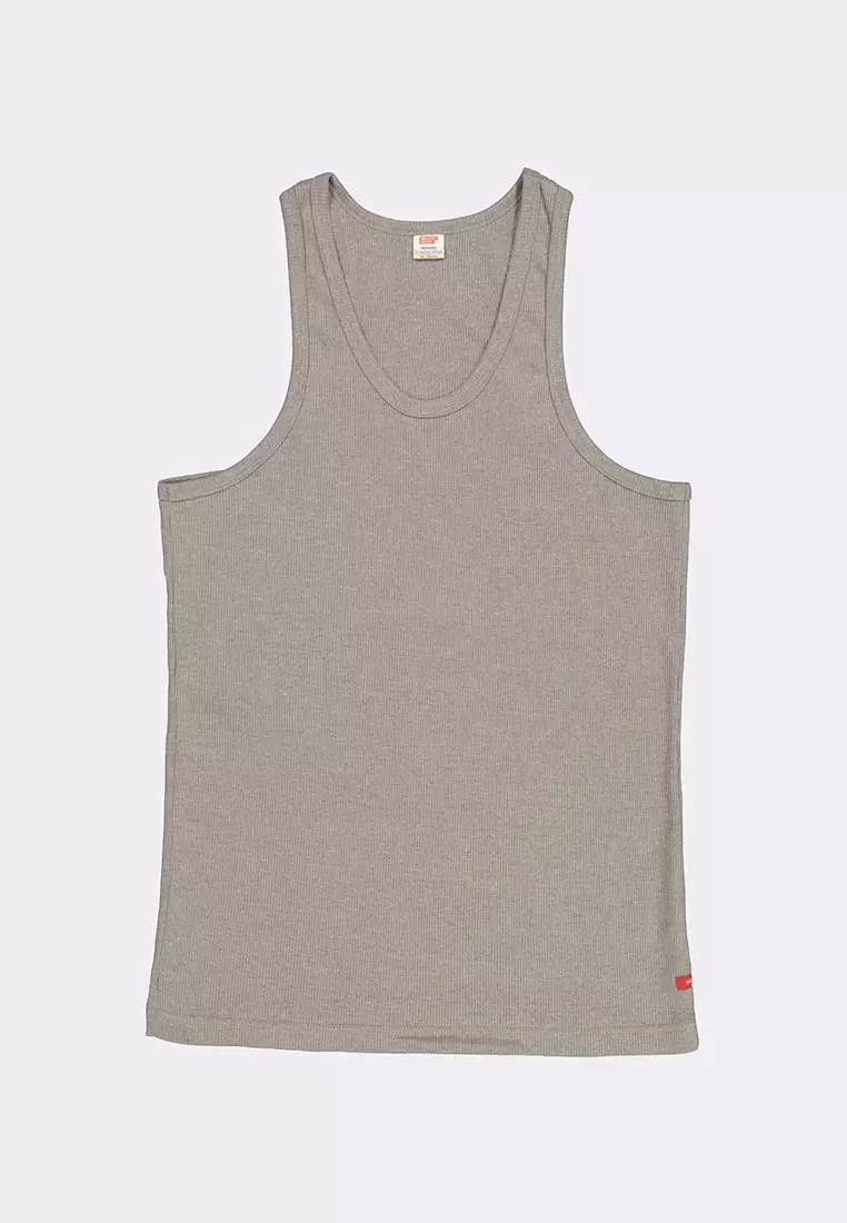 8% OFF Men's Ribbed Racer Back Tank Top