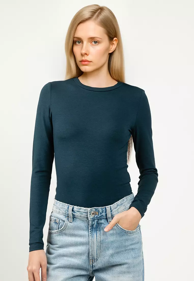 64% OFF All Day Crew Long Sleeves Top