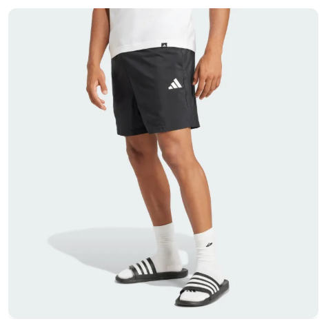 50% OFF adidas Lifestyle Essentials Small Logo Chelsea Shorts Men Black JF1117