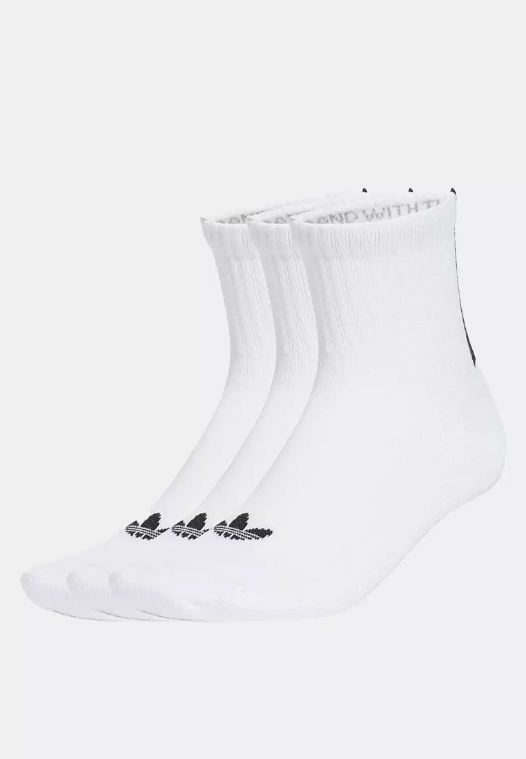 14% OFF Quarter 3 Back Stripes Socks 3 Pairs