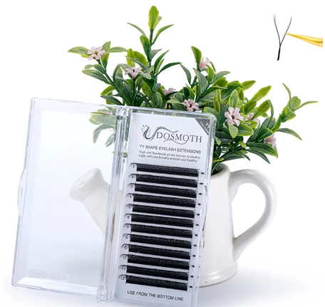 71% OFF DOMSOTH 07D YY shaped 12row upgrade Handmade eyelash extensions Natural soft fan Fake eyelashes