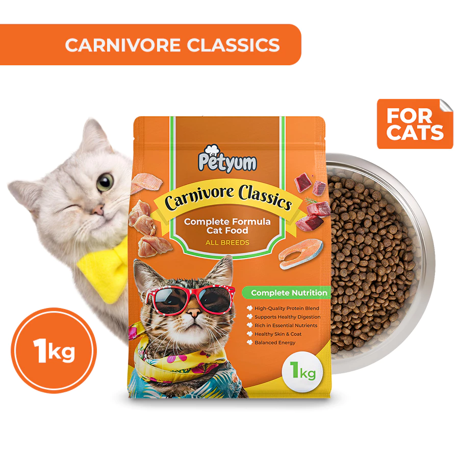 10% OFF PetYum Cat Dry Food Carnivore Classics and Seafood Feast 1kg Collection