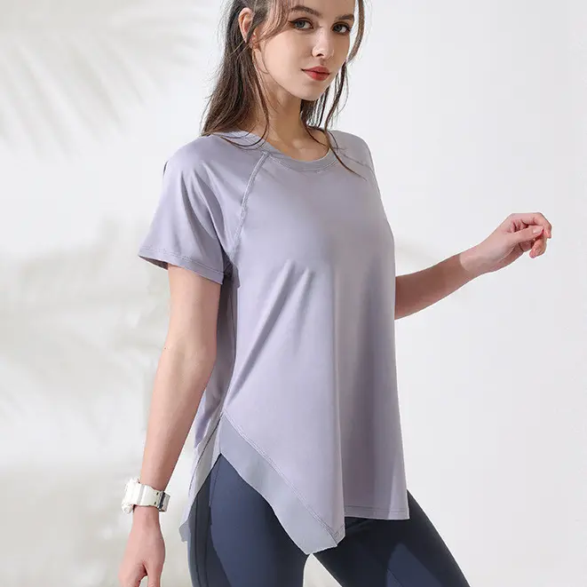 40% OFF Loose Yoga Clothes Tops Short Sleeve Running T-Shirts Sports Fitness Tops Women's Blouses