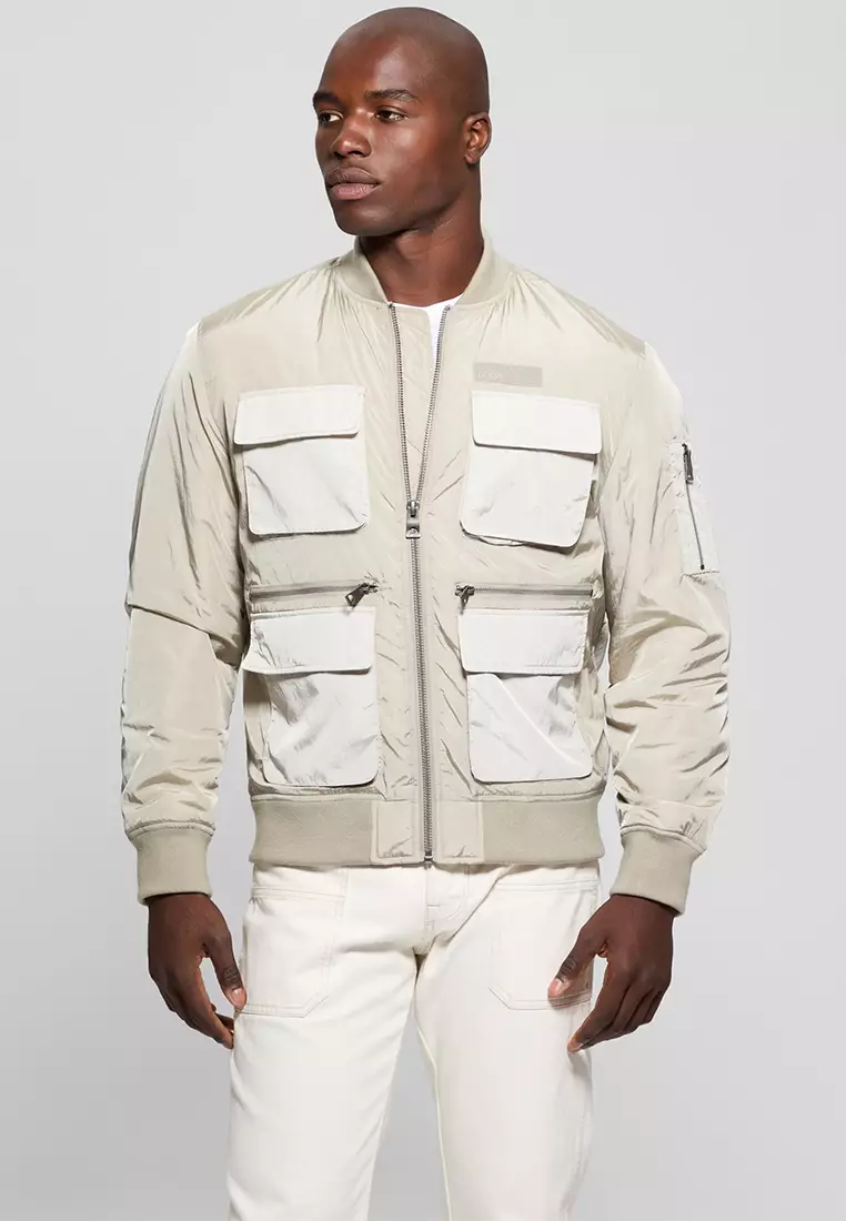 72% OFF Guess Utility Nylon Jacket