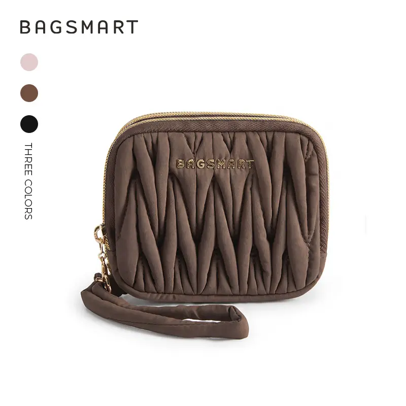 58% OFF BAGSMART 3-Color Elegant Women’s Wristlet Wallet – Water-Resistant Fabric, Detachable Wrist Strap, Multiple Card Slots with ID Window & Banknote Pocket, Lightweight and Practical, Perfect for Daily Use & Gifting