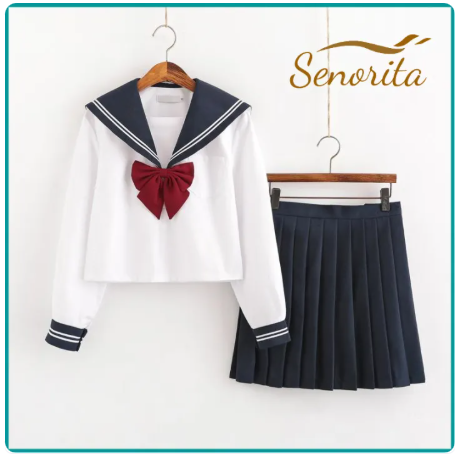 50% OFF Señorita Japanese Genuine JK Uniform Skirt for Women Small Fresh Skirt High Waist School Uniform Girls College Style School Uniform Suit Ready Stock